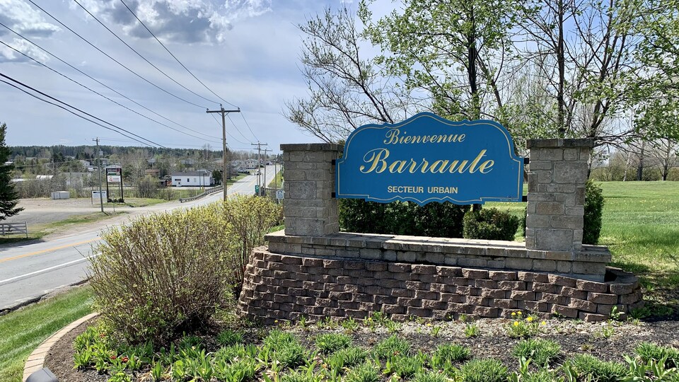 L'entrée de la municipalité de Barraute en Abitibi-Témiscamingue.