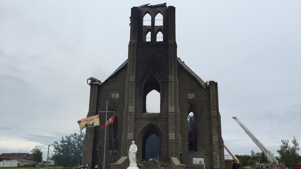 Les ruines de l'église 