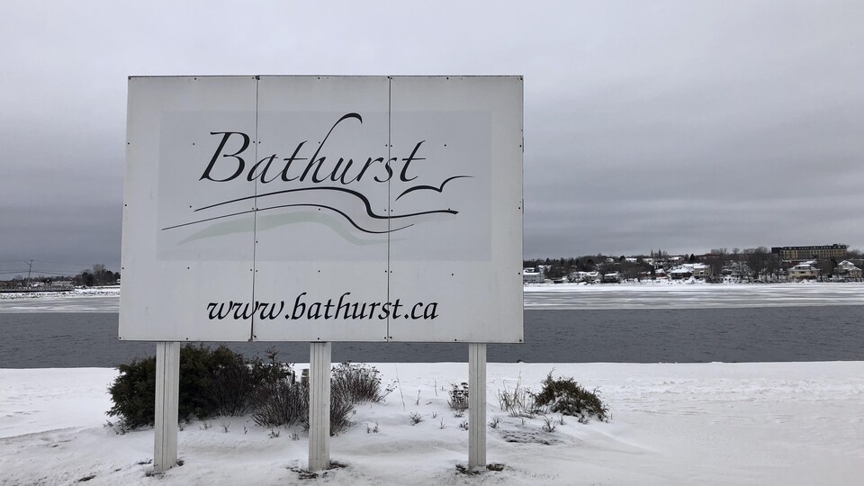 La ville de Bathurst, à l'hiver 2021.
