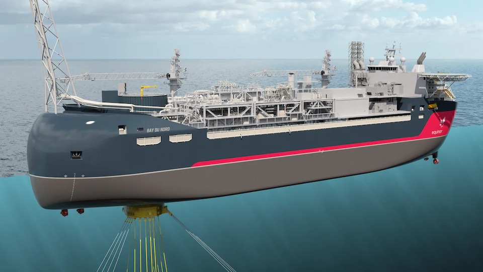 Un navire flottant de production, de stockage et de déchargement.