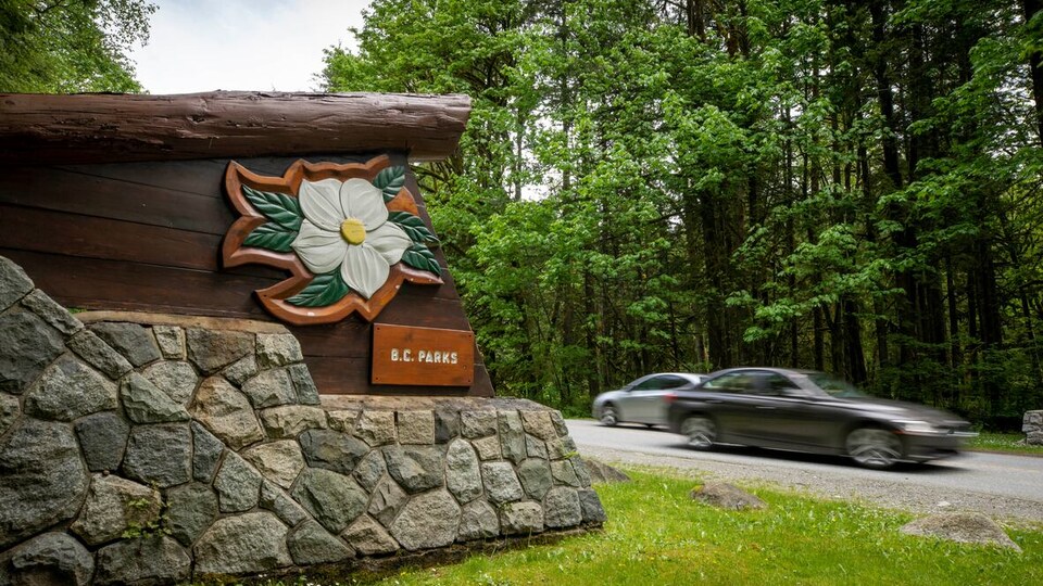 L'entrée du parc provincial Golden Ears.