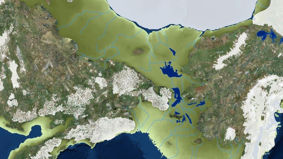 Carte de la Béringie.