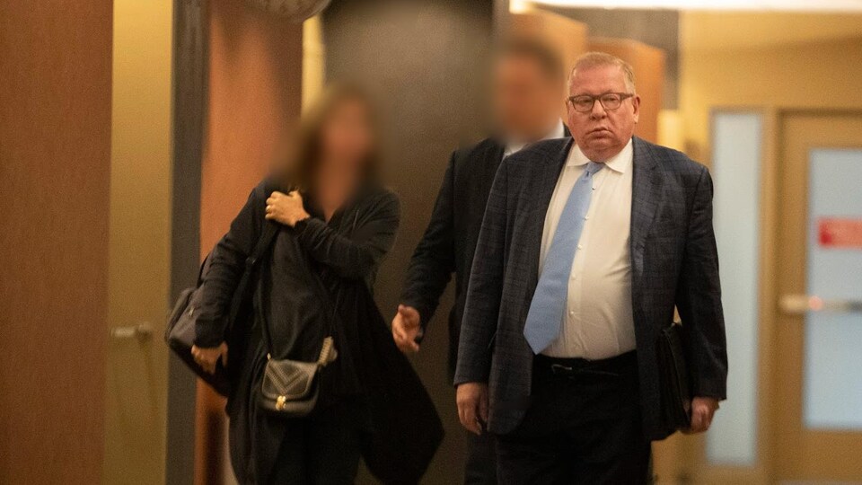Bernard Poulin au palais de justice de Montréal en 2019