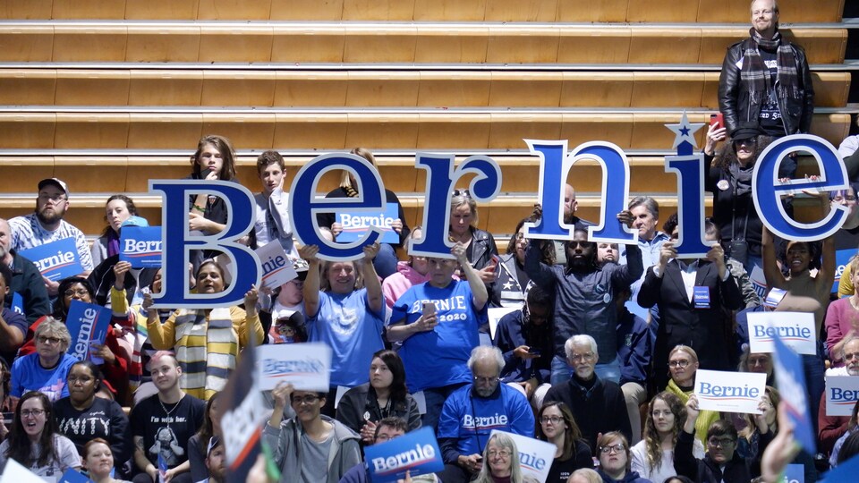 Des partisans de Bernie Sanders, à Richmond, en Virginie.