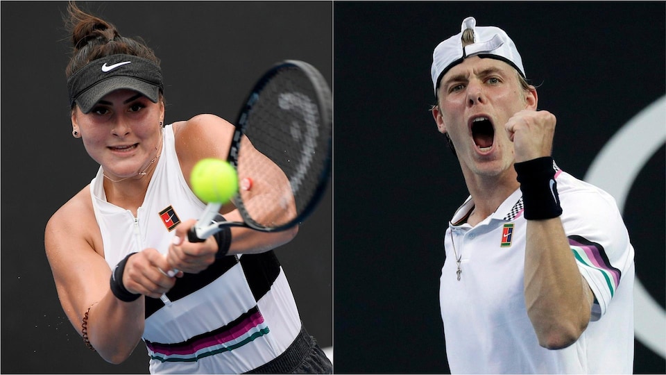 Bianca Andreescu et Denis Shapovalov