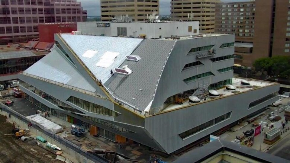 Une vue de la bibliothèque d'Edmonton.