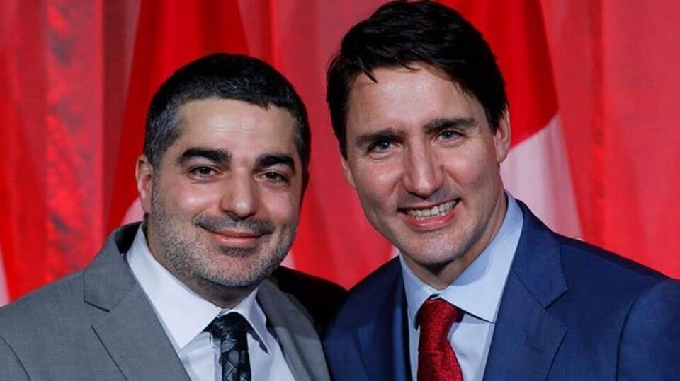 Bilal Hamideh et Justin Trudeau