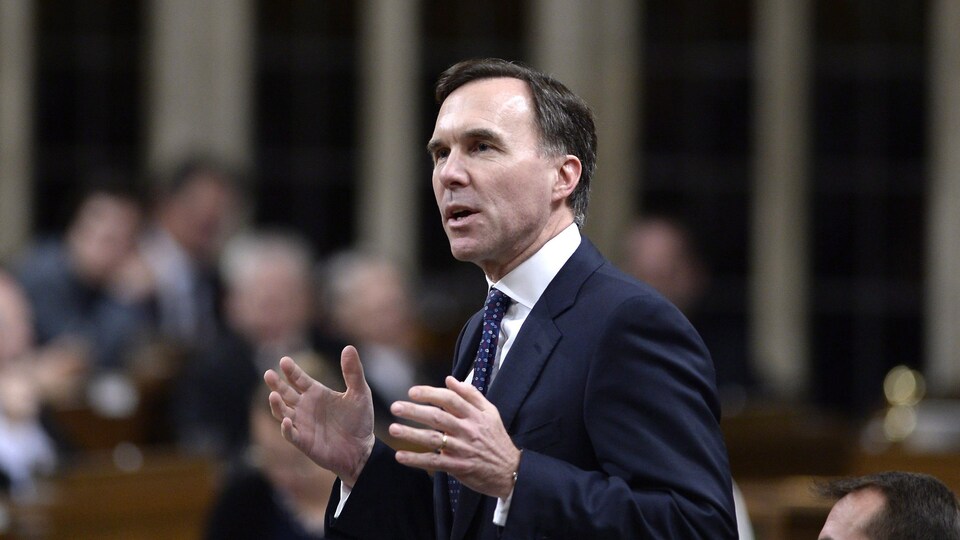 Le ministre fédéral des Finances, Bill Morneau, lors de la période des questions à la Chambre des communes