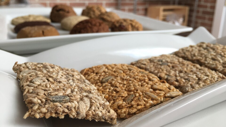 La fabrique gourmande propose différentes sortes de biscuits et de craquelins artisanaux.