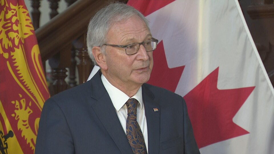 Le premier ministre Blaine Higgs, en entrevue, à la fin décembre 2020.