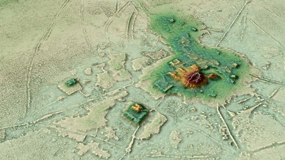 Le site de Cotoca révélé grâce à la télédétection par laser.