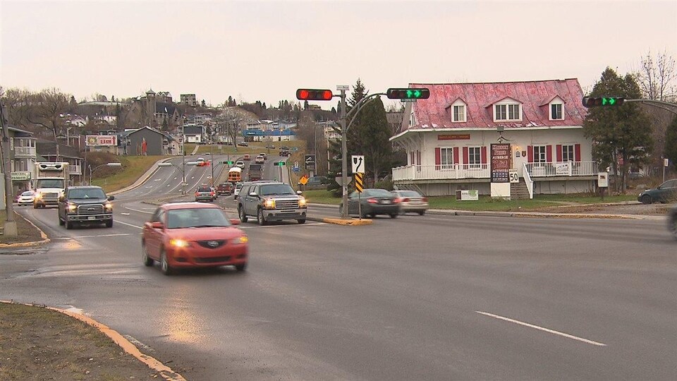 Le boulevard Saint-Paul à Chicoutimi