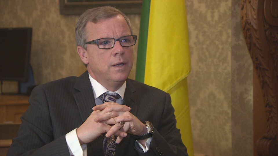 Le premier ministre de la Saskatchewan lors d'une entrevue de fin d'année accordée à CBC en Saskatchewan