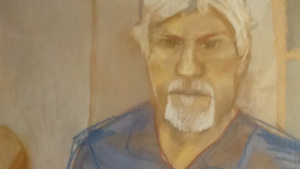 Un portrait dessiné de Bradley Barton.