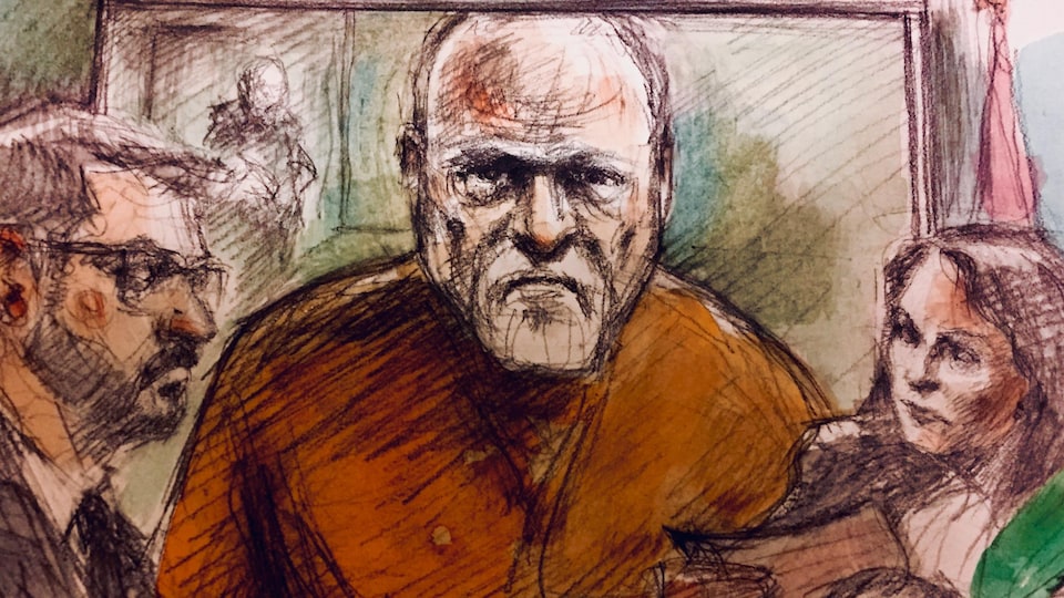 Photo de Bruce McArthur habillé en orange.