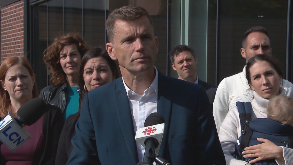 Bruno Marchand, candidat à la mairie de Québec