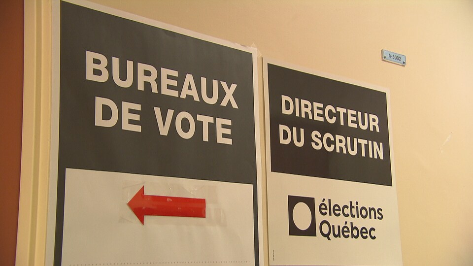 L'affiche des bureaux de vote