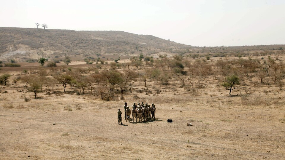Un commando de militaires lors d'un entraînement