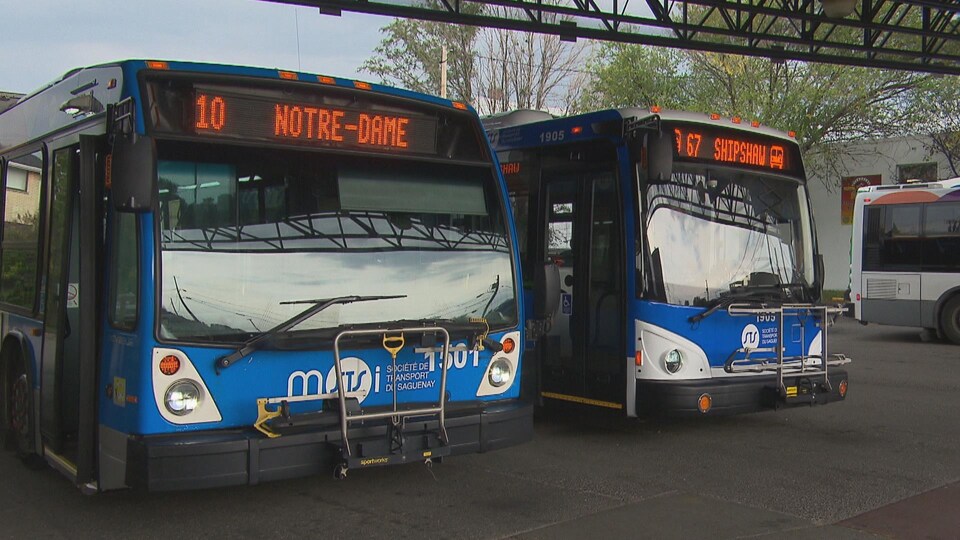 Des autobus de la STS.
