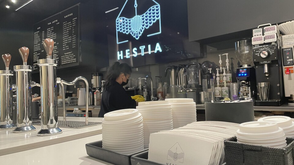 Le café Hestia.