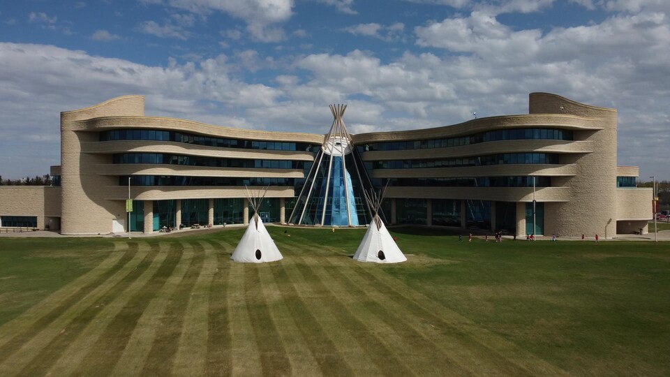 Le bâtiment principal de l'Université des Premières Nations à Regina, en Saskatchewan.
