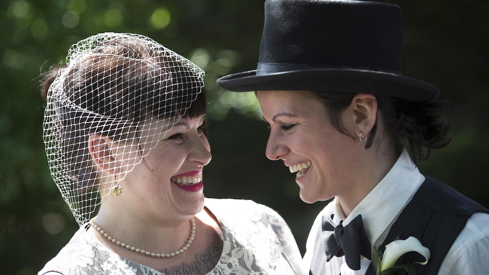 Portrait de mariage de Michelle et May Brand