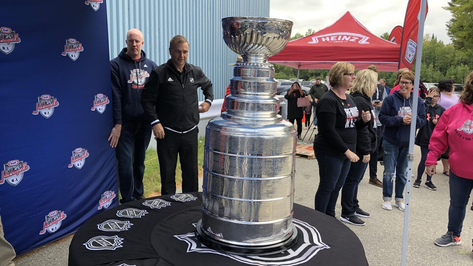 La coupe Stanley était de passage au village de Renous, au Nouveau-Brunswick.