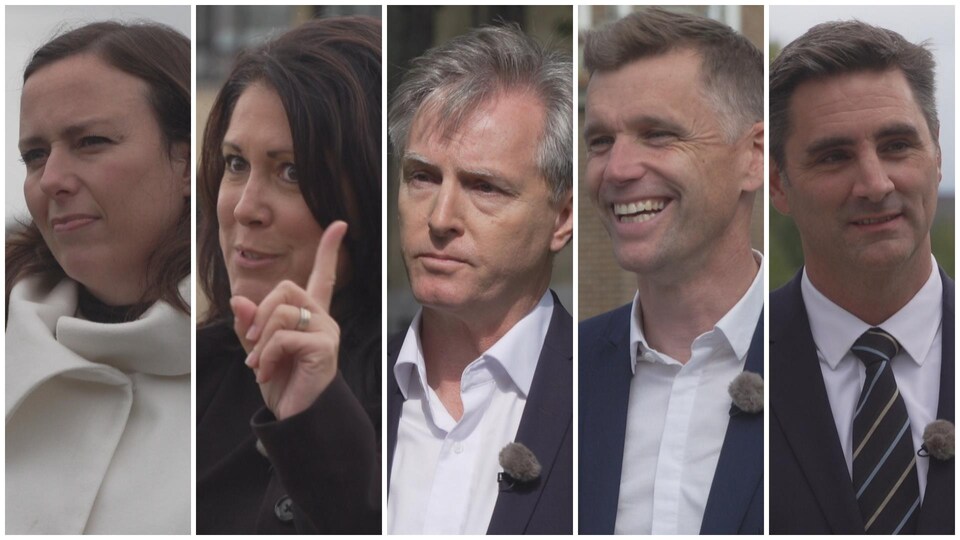 Jackie Smith, Marie-Josée Savard, Jean Rousseau, Bruno Marchand et Jean-François Gosselin.