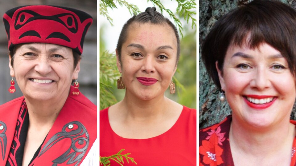 Le portrait de trois femmes.
