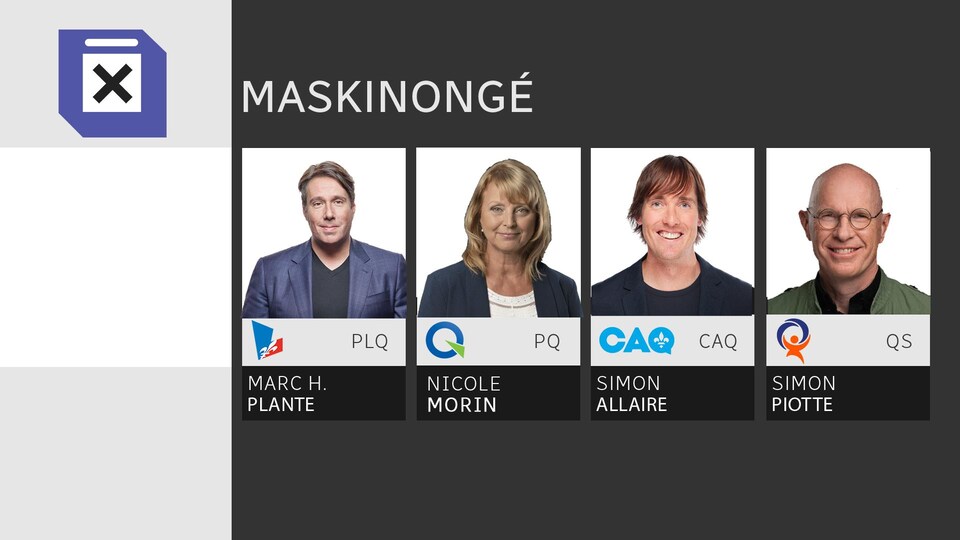 Les quatre candidats aux élections provinciales dans la circonscription de Maskinongé