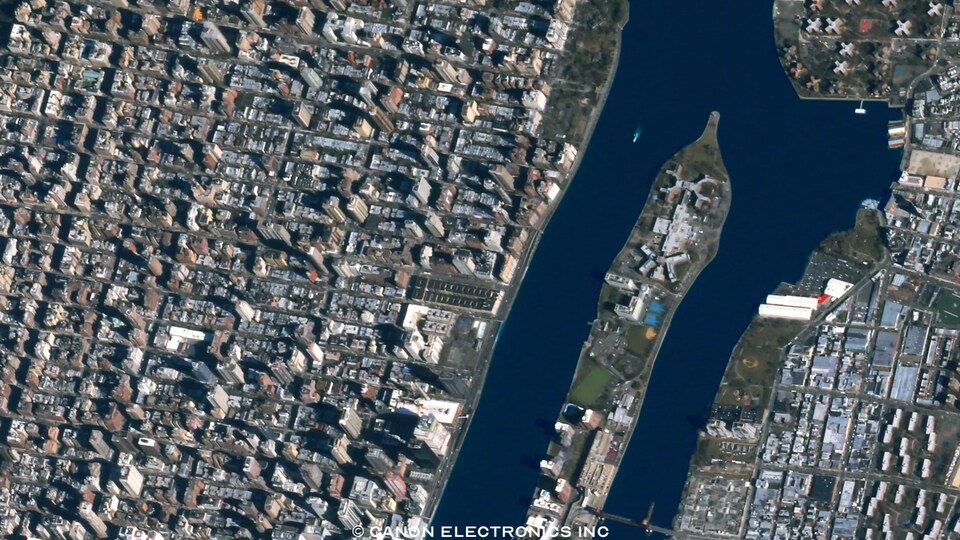 La ville de New York vue de haut.