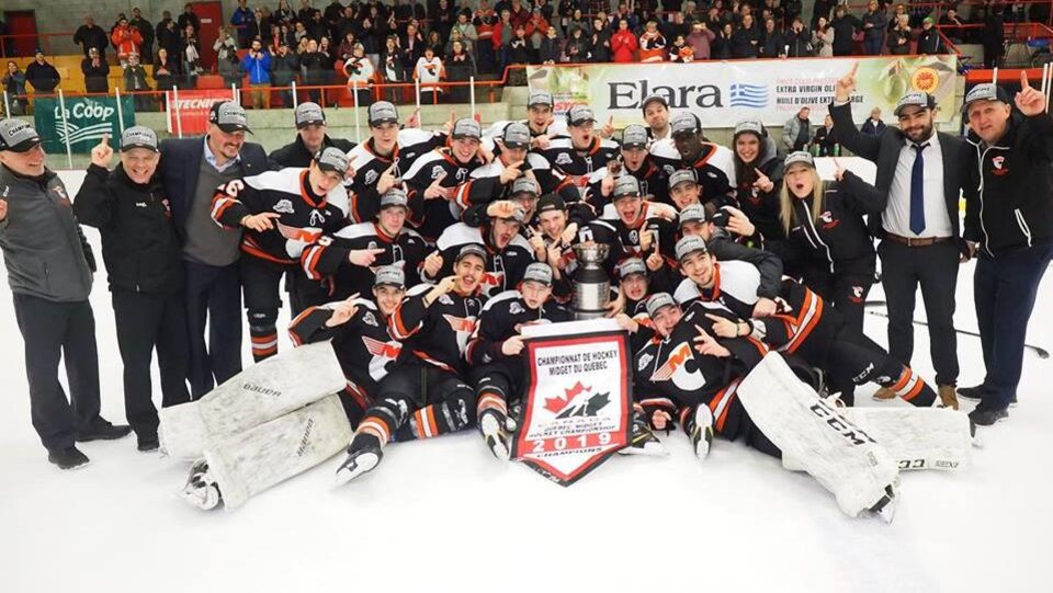 Les Cantonniers de Magog sont champions de la Ligue midget AAA du Québec.