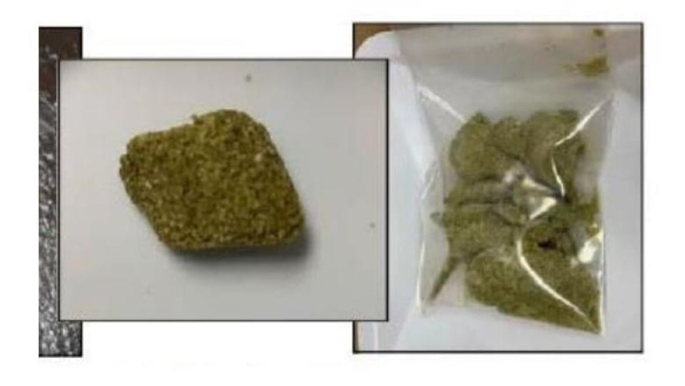 Un produit ressemblant à du cannabis.
