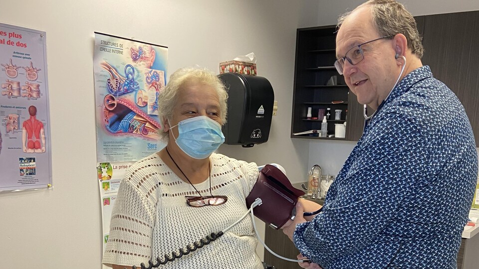 In a consulting room