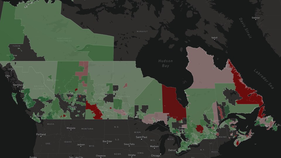Carte du Canada