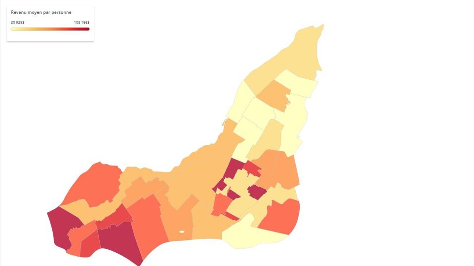 Richesse à Westmount, pauvreté à Hochelaga? Les inégalités en cartes ...