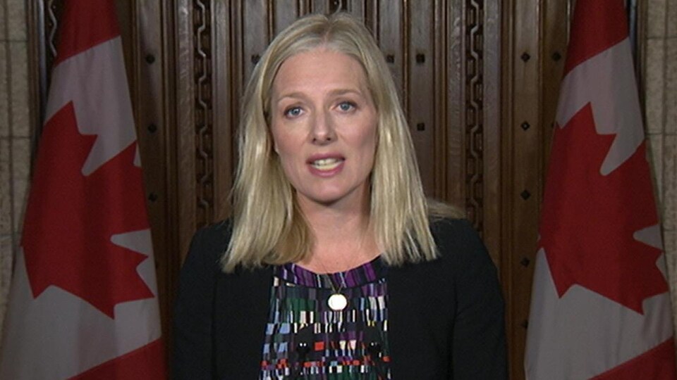 L'ex-ministre fédérale de l'Environnement Catherine McKenna.