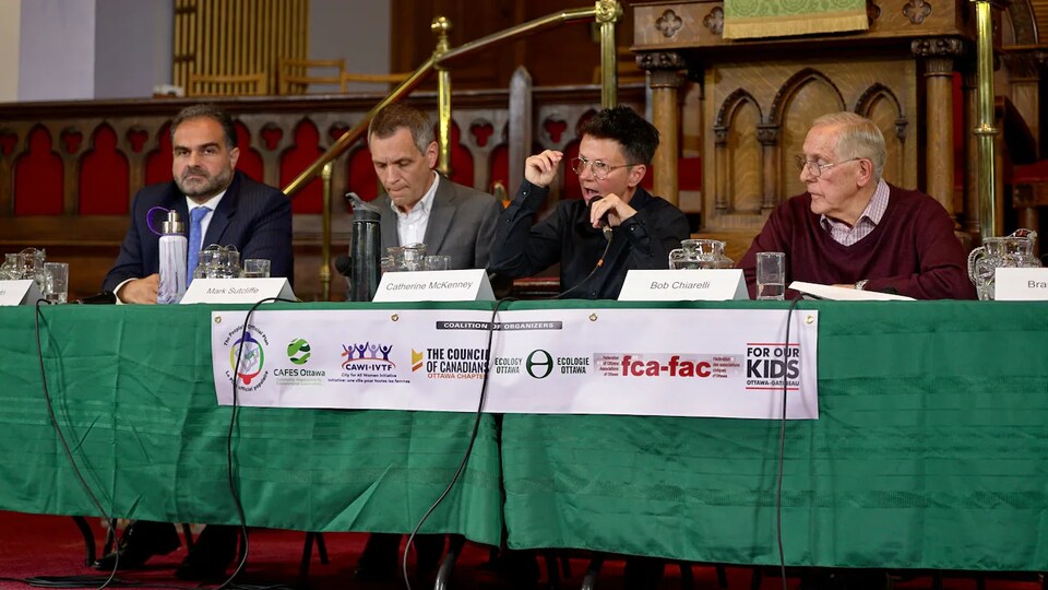 Catherine McKenney lors d'un débat électoral.
