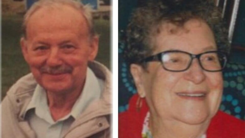 Deux photos montrant un homme et une femme, souriants.