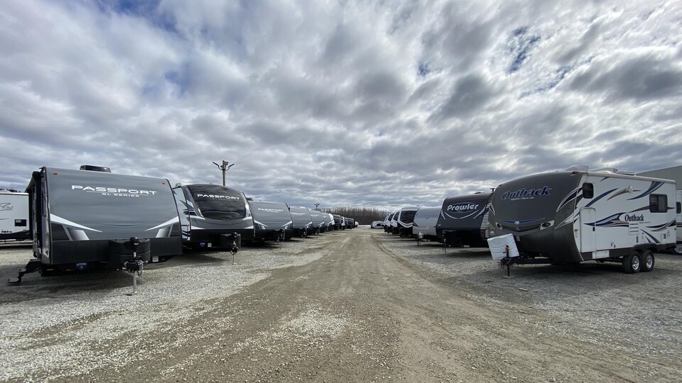 Des roulottes de camping