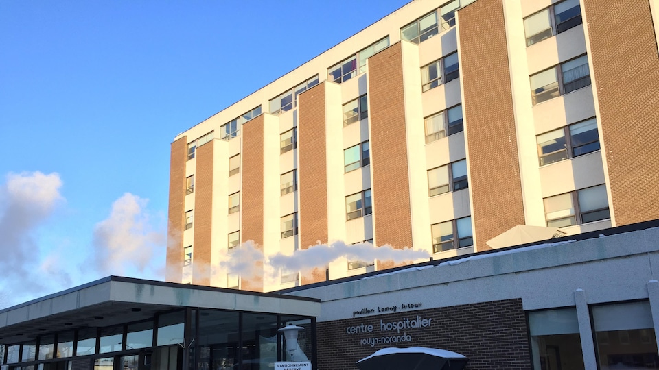 Le centre hospitalier de Rouyn-Noranda (pavillon Lemay-Juteau).