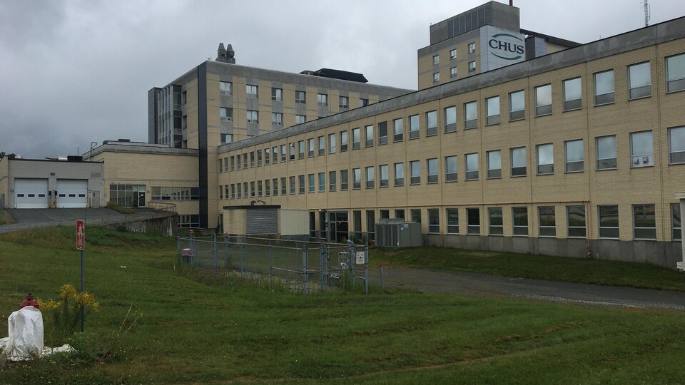 Le futur emplacement du Centre mère-enfant du CIUSSS de l'Estrie-CHUS.