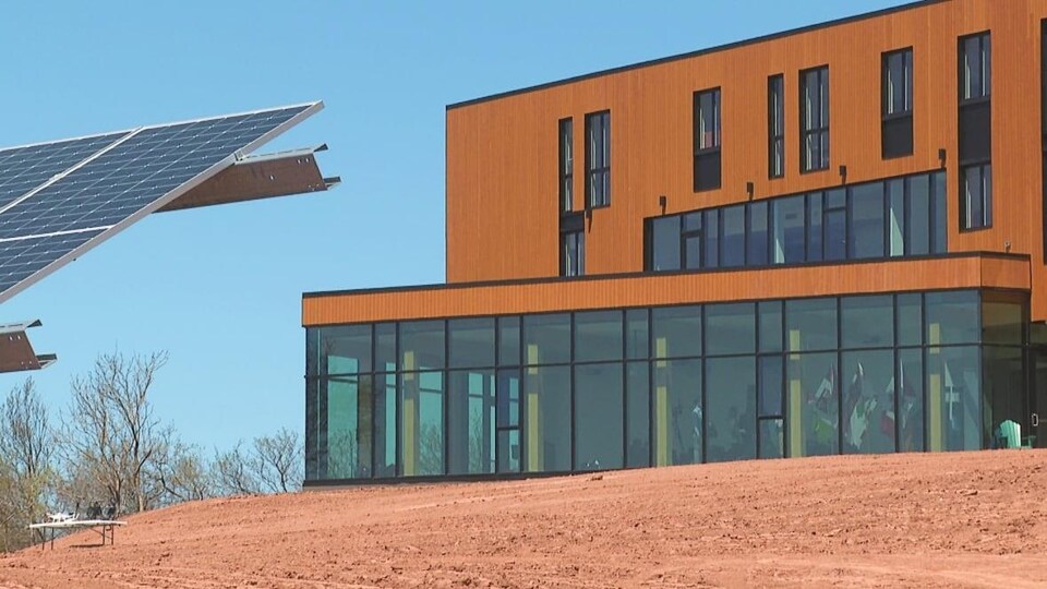 La façade du centre de recherche.