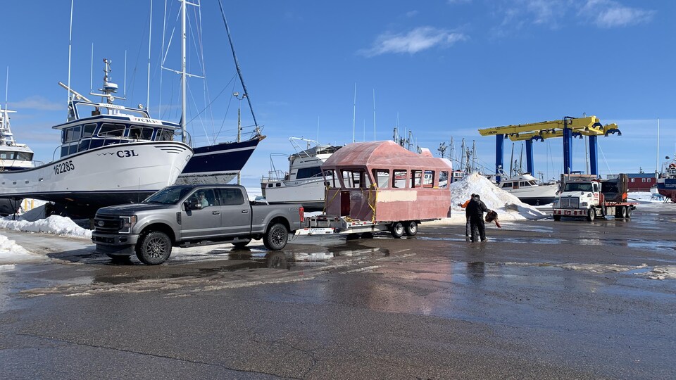 La cabine du bateau de Morgan Coombs