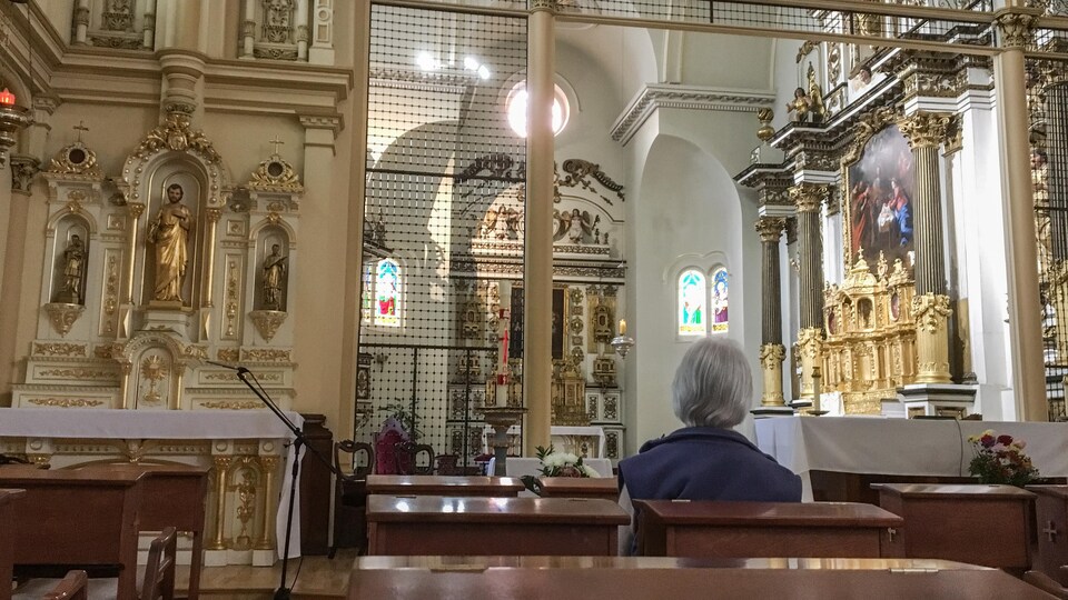 L’intérieur de la chapelle des Ursulines de Québec.