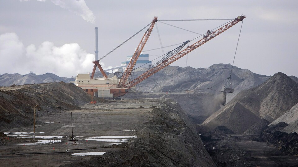 Mine de charbon au sud d'Estevan en mars 2008. 