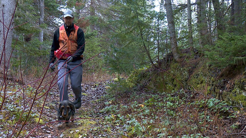 Eric Gosselin et son chien font équipe depuis 10 ans.