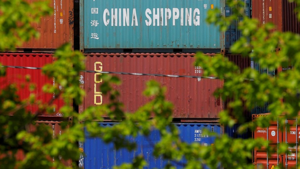 Les conteneurs au terminal de Paul W. Conley Container à Boston