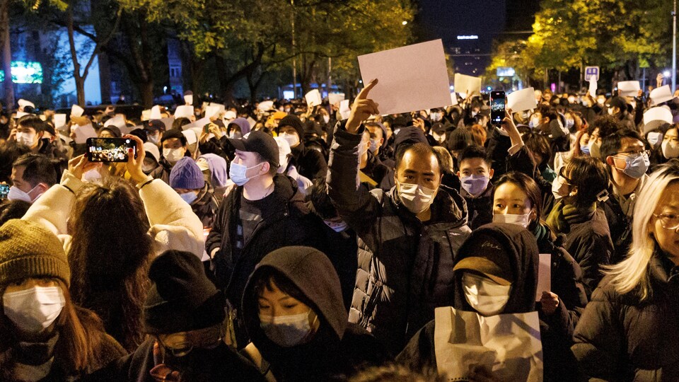 Manifestación en China.