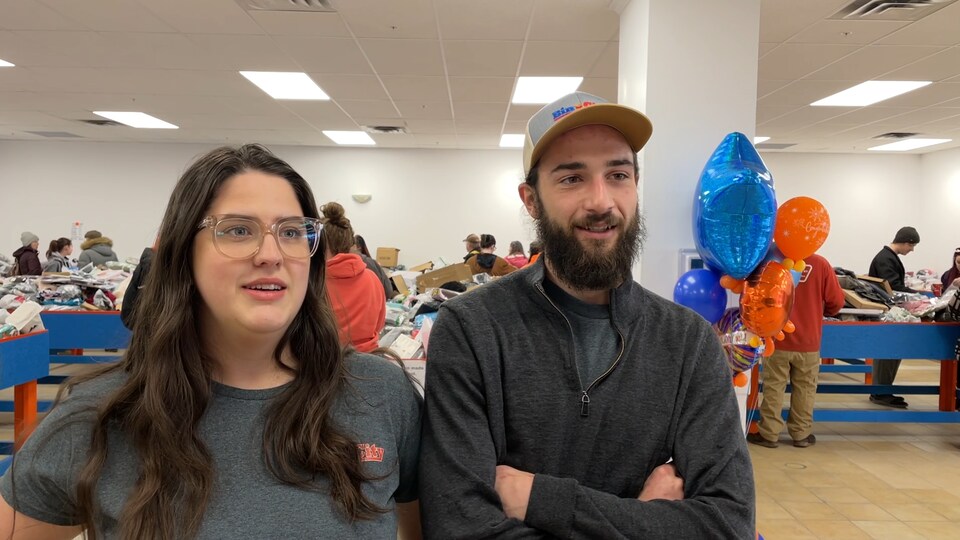 Chloé Boisvenue et Samuel Quesnel dans leur magasin. 